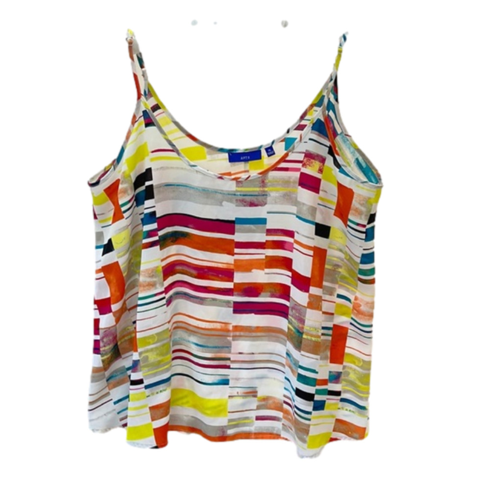 Apt 9 from Kohls, Adjustable straps Blouse, Top, Tank, Multi Color, Size XL